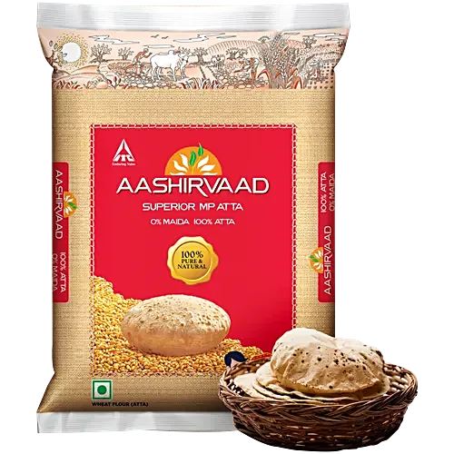 -Aashirvaad Atta/Godihittu - Whole Wheat, 1 kg