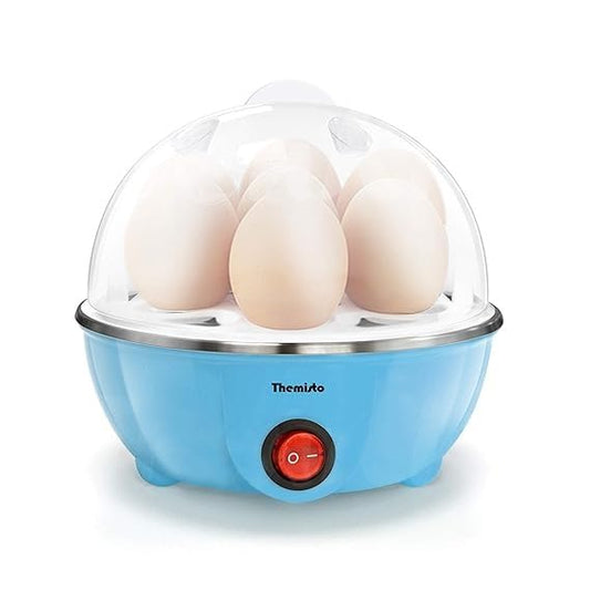 YOGITECH Instant Egg Boiler/Poacher/Coocker Machine 350 Watts | Boil upto 7 Eggs (Hard, Medium, Soft) Automatic Overheat Protection (7 Eggs)