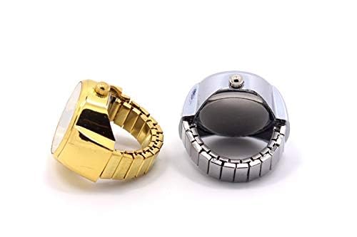 Yellow Chimes Analog Watch Dial Stretchable Adjustable Finger Rings for Women