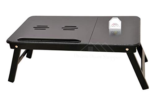 DDS Dream Decor Shoppee Portable Multipurpose Laptop Table Adjustable Height with 1 Drawer (Z Black)