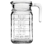 Yera Glass Juice/Water Jug- Moulded Design, 1 pc