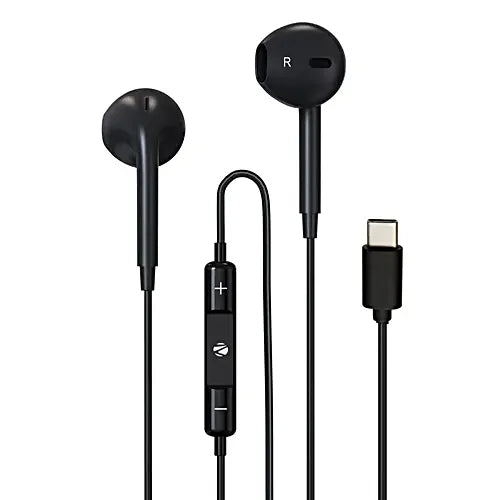 Zebronics H Earphones With Mic - Buds 30C Black, 1 pc