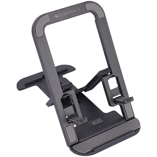 Zebronics MS80 Mobile Holder - Black, 1 pc