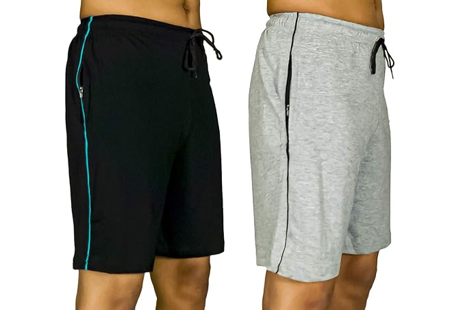 0-DEGREE Men's Regular Fit Shorts with Zip Pocket