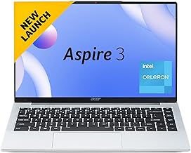 Acer Aspire 3 Laptop Intel Core Celeron N4500 Processor Laptop (8 GB LPDDR4X SDRAM/512 GB SSD/Win11 Home/38 WHR/HD Webcam) A324-45 with 35.56 cm (14") HD Display, Pure Silver, 1.3 KG