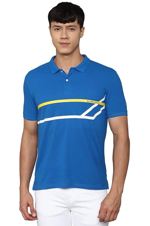 Allen Solly Men's Solid Regular Fit Polo Shirt