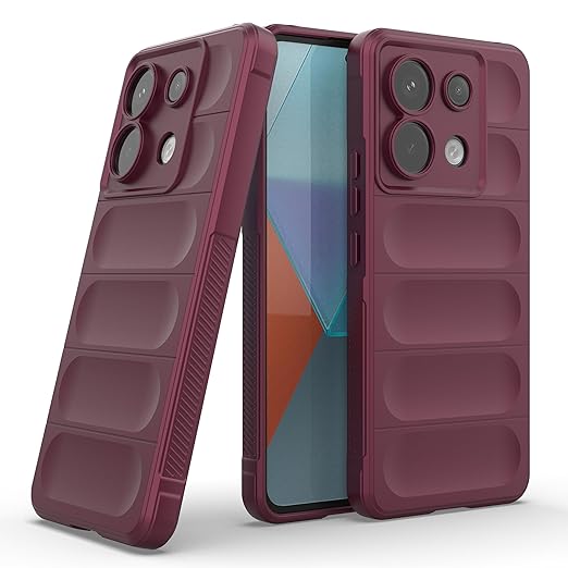 Zapcase Back Case Cover for Poco X6 5G | Compatible for Poco X6 5G Back Case Cover | Liquid Silicon Case for Poco X6 5G with Camera Protection |Plum