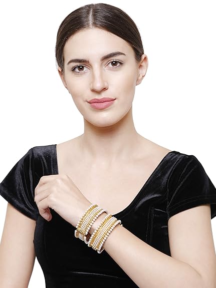 YouBella Jewellery for women Traditional Gold Plated Bangles for Women and Girls