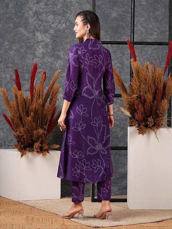 Women's Cotton Blend Kurta & Pant