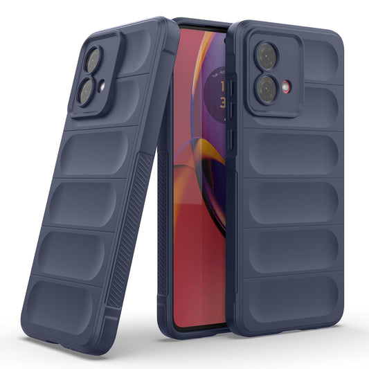 Amazon Basics Back Case Cover for Moto G84 5G (Silicone_Sapphire)