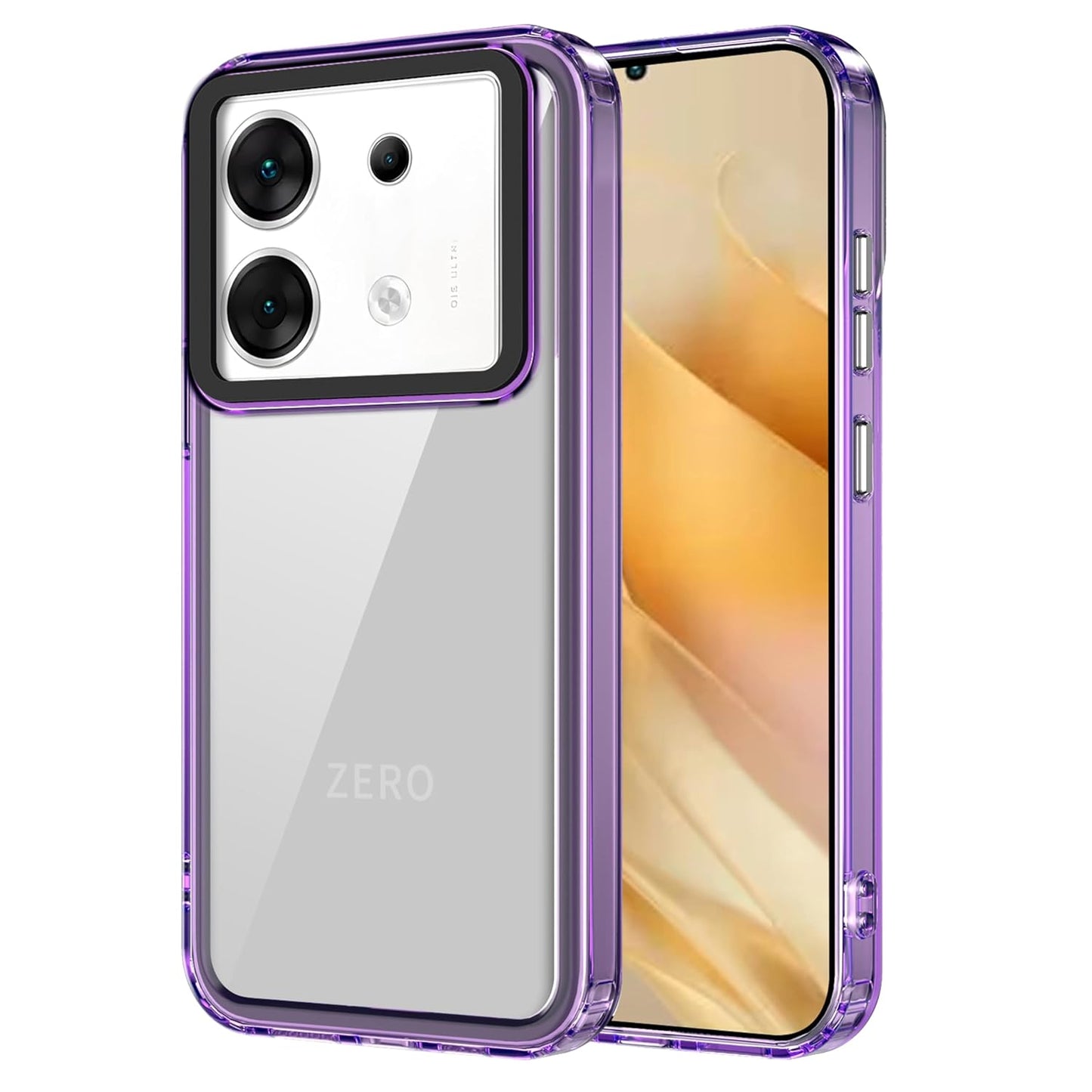 Zapcase Back Case Cover for Infinix Zero 30 5G | Compatible for Infinix Zero 30 5G Back Case Cover | Case Cover for Infinix Zero 30 5G with Camera Protection | (TPU + PC | Translucent Purple)