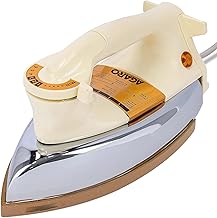 AGARO Regency Triple Layered Heavy Weight Electric Dry Iron, 1000W, Non- Stick Coated Heavy Sole Plate, Fast Heating, Removes Wrinkle, Creases, White