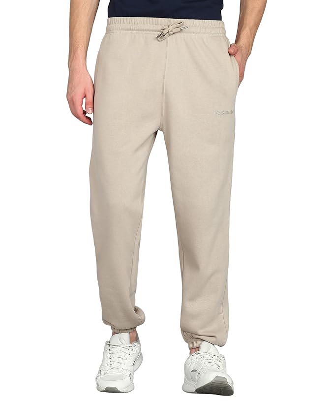 Alan Jones Clothing Men's Fleece Jogger Regular Pants For Winterwear