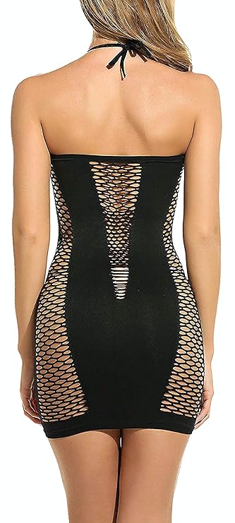 Xs and Os Women's Polyamide & Spandex Polyamide Spandex Above knee Babydoll Bodysuit