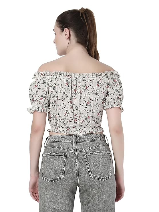 ZUVINO Stylish Crop Top for Women | Western Tops for Women | Latest Summer Cotton Tops | Plus Size Tops Tops | Short Tops for Women | Girls Tops | Casual Tops for Jeans.