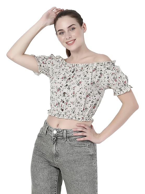 ZUVINO Stylish Crop Top for Women | Western Tops for Women | Latest Summer Cotton Tops | Plus Size Tops Tops | Short Tops for Women | Girls Tops | Casual Tops for Jeans.