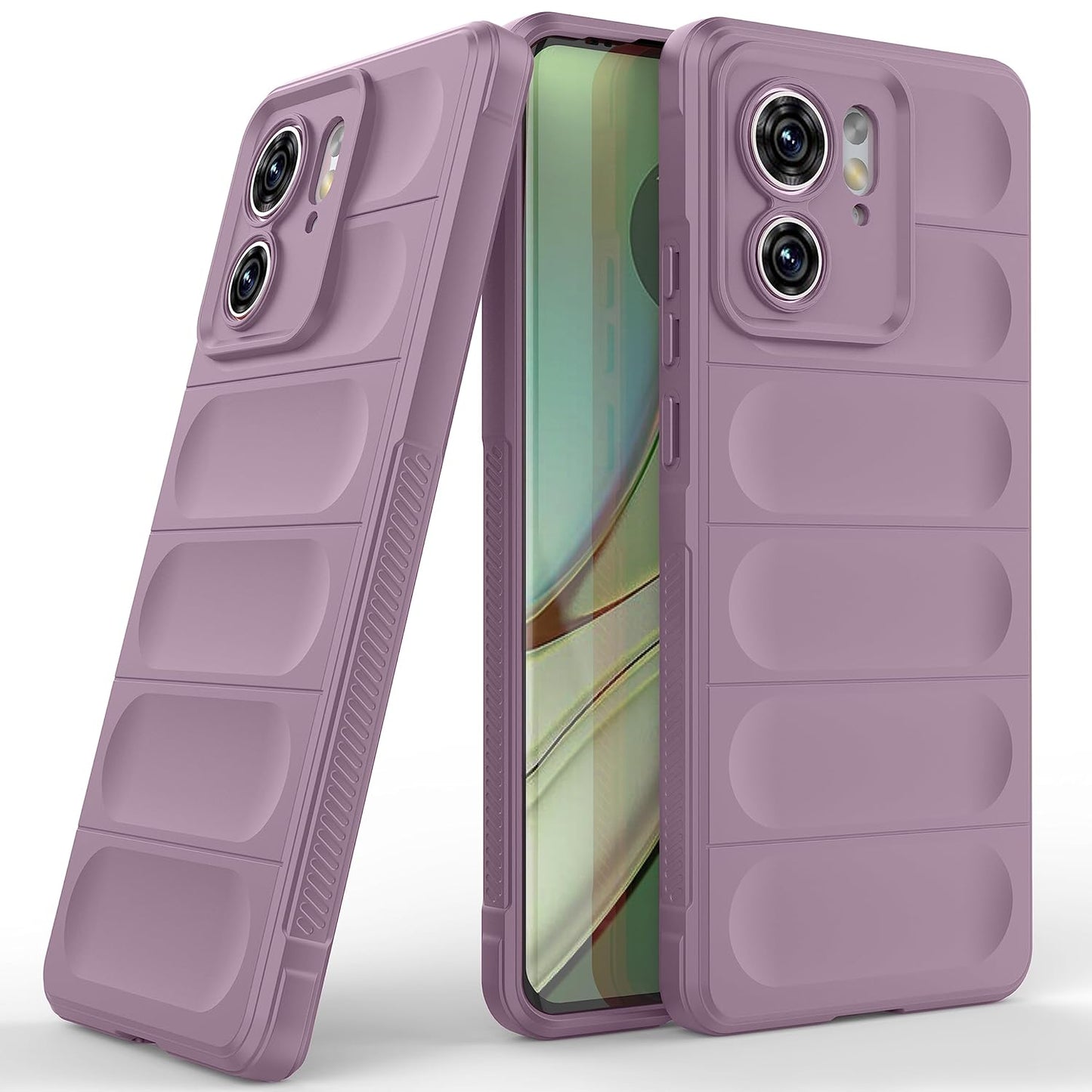 Zapcase Back Case Cover for Motorola Edge 40 5G | Compatible for Motorola Edge 40 5G Back Cover | Liquid Silicon Case for Motorola Edge 40 5G with Camera Protection |Lavender